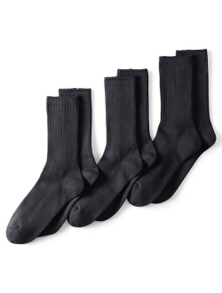 Seamless Toe Cotton 3-Pack Crew Socks