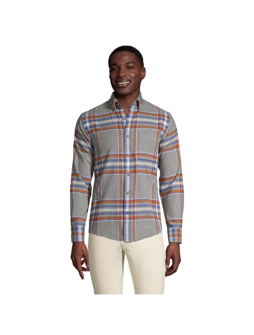 Men's Lands' End Tailored-Fit Flagship Flannel Shirt