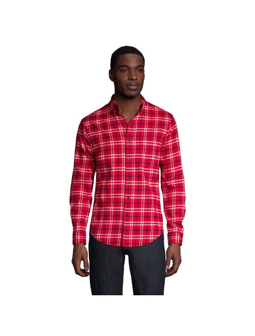 Men's Lands' End Tailored-Fit Flagship Flannel Shirt