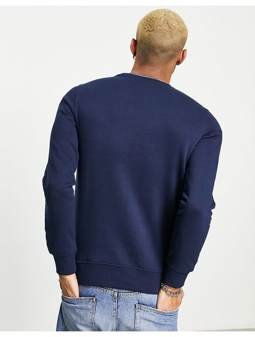 Jack & Jones Originals sweat with script logo in navy