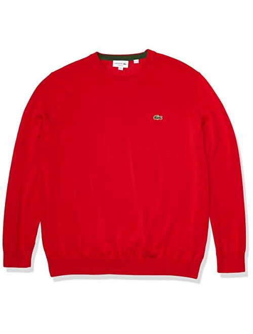 Lacoste Men's Long Sleeve Crewneck Cotton Jersey Sweater