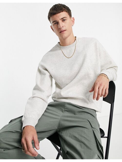 Jack & Jones Originals oversized sweatshirt in light gray