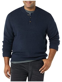 Men's Long-Sleeve Soft Touch Henley Sweater