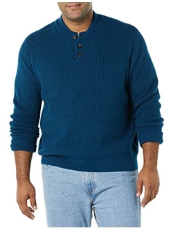 Men's Long-Sleeve Soft Touch Henley Sweater