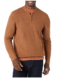 Men's Long-Sleeve Soft Touch Henley Sweater