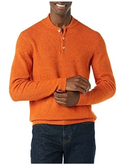 Men's Long-Sleeve Soft Touch Henley Sweater