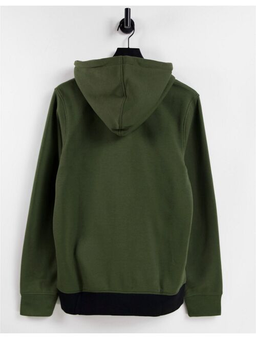 Jack & Jones Essentials hoodie with color block in khaki