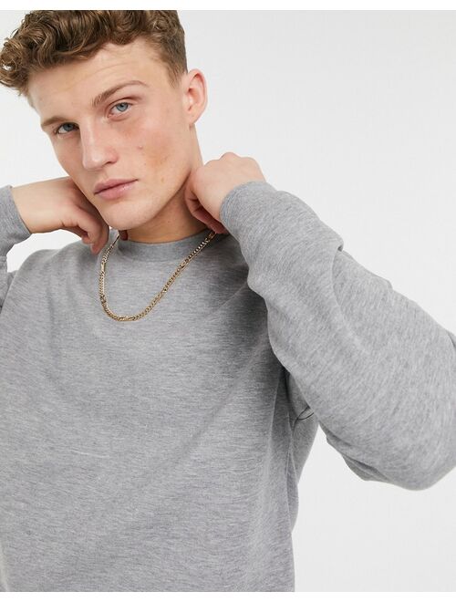 Jack & Jones Originals crew sweatshirt in gray