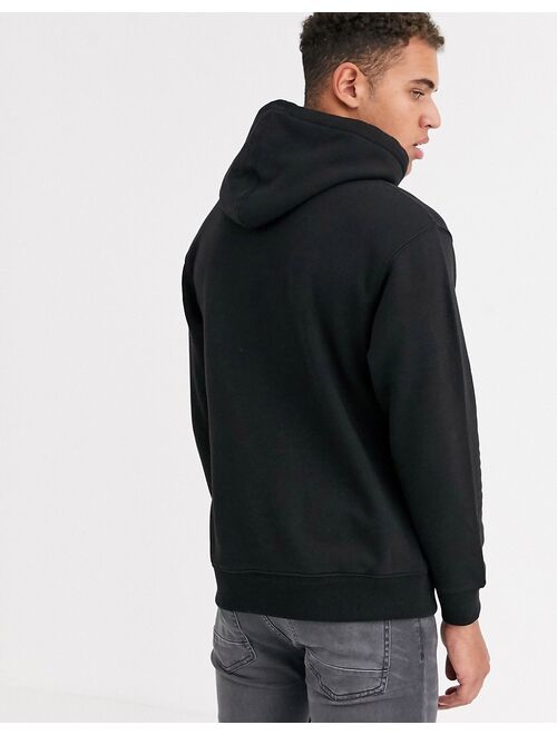 Jack & Jones Essentials oversized hoodie in black