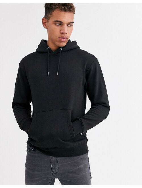 Jack & Jones Essentials oversized hoodie in black