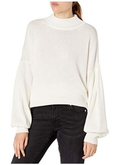 Women's Pleated-Sleeve Sweater