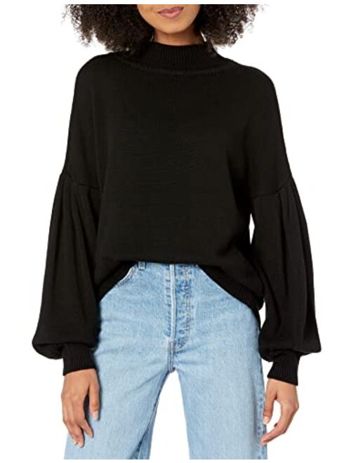 Cable Stitch Women's Pleated-Sleeve Sweater