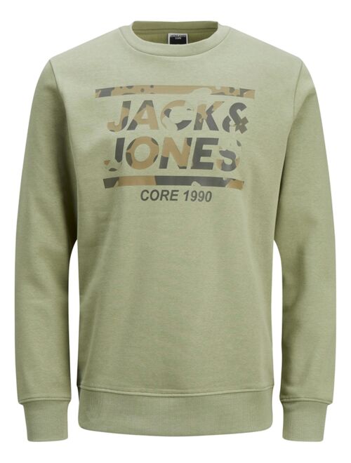 Jack & Jones Men's Miko Camo Logo-Print Sweatshirt