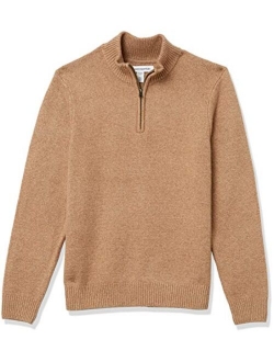 Men's Long-Sleeve Soft Touch Quarter-Zip Sweater