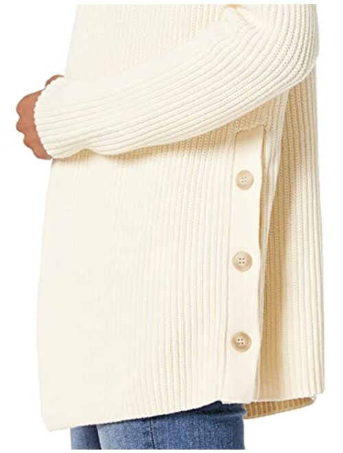 Cable Stitch Women's Cotton Ribbed Button Cardigan