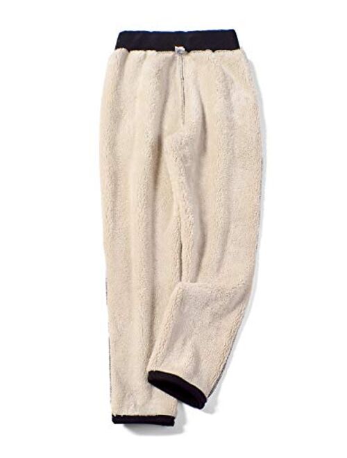 Hooever Women's Winter Thick Sherpa Fleece Lined Drawstring Sweatpants Jogger Pants