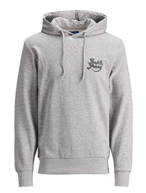 Jack & Jones Mens Jorcolton Designer Logo Sweatshirt Hoodie Pullover Jumper