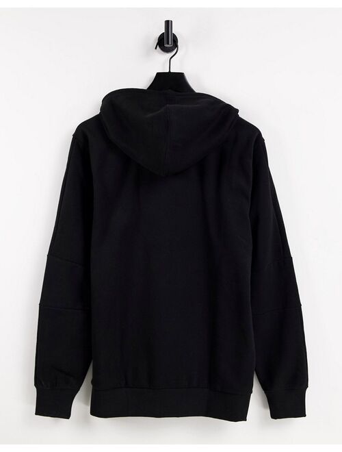 Puma graphic logo hoodie in black