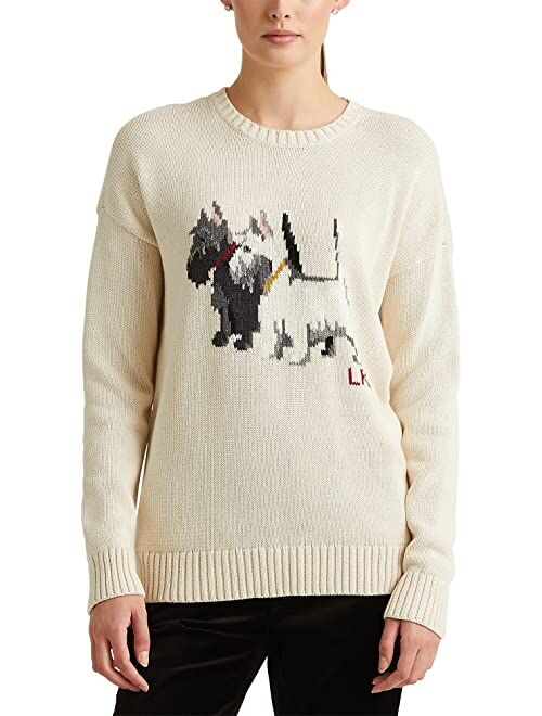 Buy Polo Ralph Lauren Intarsia Knit Cotton Sweater online | Topofstyle