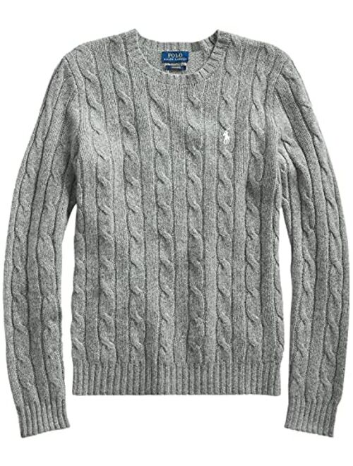 Polo Ralph Lauren Womens Cable Knit V-Neck Sweater