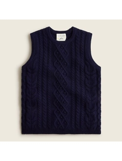 Limited-edition DEMYLEE New York X J.Crew cable-knit sweater-vest