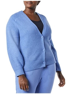 Women's Soft Touch Ribbed Blouson Cardigan