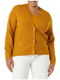 Women's Soft Touch Ribbed Blouson Cardigan
