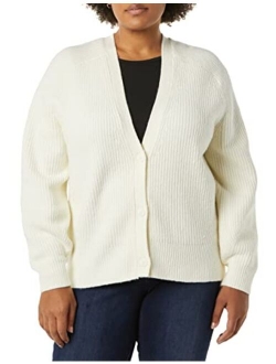 Women's Soft Touch Ribbed Blouson Cardigan