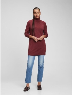 Merino Turtleneck Tunic Sweater