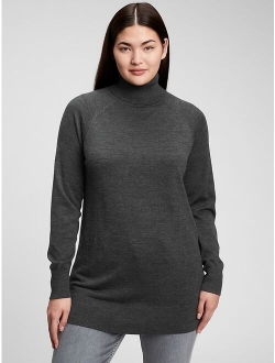 Merino Turtleneck Tunic Sweater