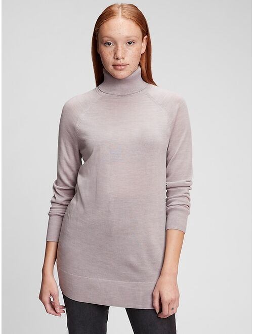 GAP Merino Turtleneck Tunic Sweater