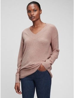 Textured V-Neck Sweater