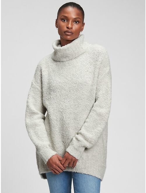 GAP Cozy Boucle Turtleneck Tunic Sweater