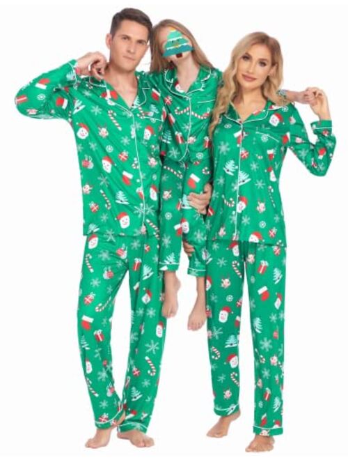 luxilooks Christmas Matching Family Pajamas for Women Men 2 Pieces Holiday Pjs Sets Sleepwear Loungewear S-XXL