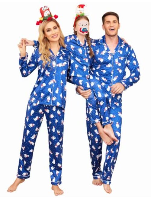 luxilooks Christmas Matching Family Pajamas for Women Men 2 Pieces Holiday Pjs Sets Sleepwear Loungewear S-XXL