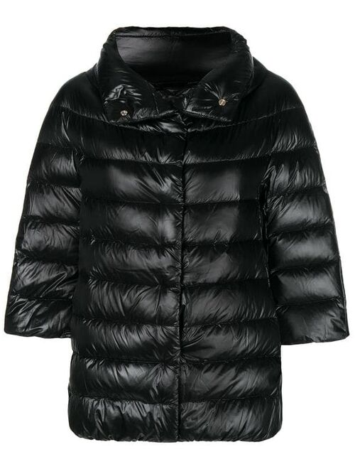 Herno 3/4 sleeve puffer jacket