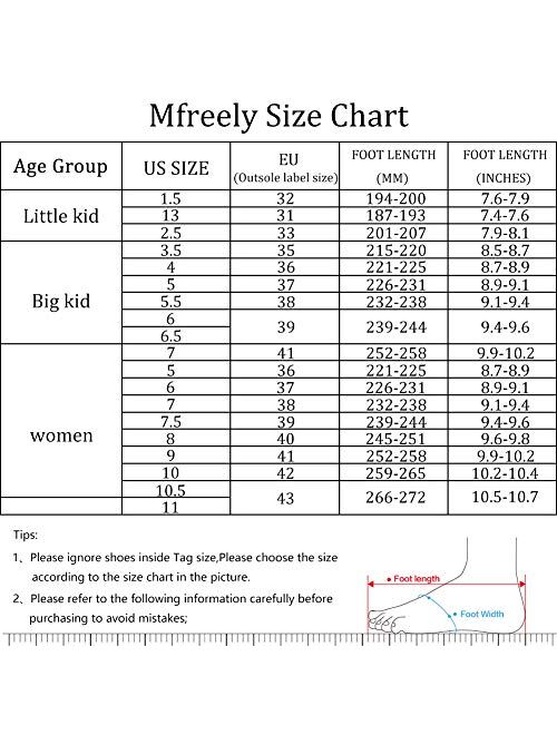 Mfreely Cheer Shoes for Women Cheerleading Athletic Dance Shoes Flats Girls Tennis Walking Sneakers White