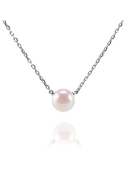 Handpicked AAA  Freshwater Cultured Single Pearl Necklace Pendant | Gold Necklaces for Women