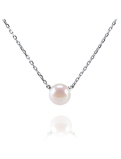 Pavoi Handpicked AAA+ Freshwater Cultured Single Pearl Necklace Pendant | Gold Necklaces for Women