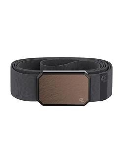 Groove Life Groove Belt by Groove Life - Men's Stretch Nylon Belt with Magnetic Aluminum Buckle, Lifetime Coverage