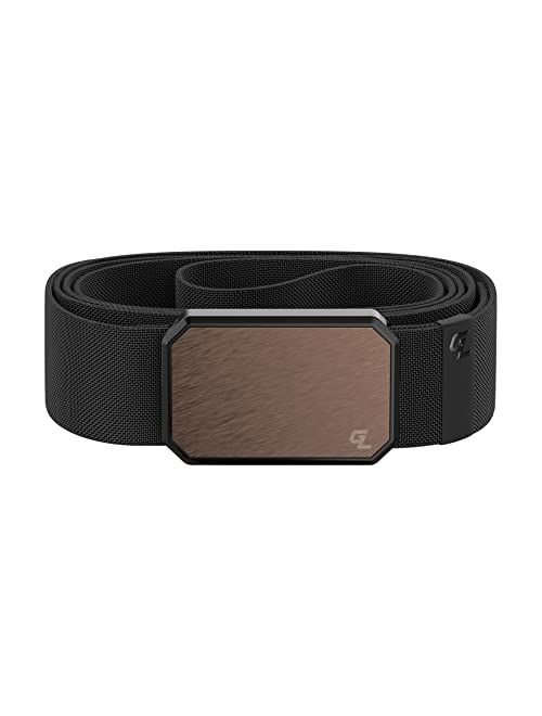 Groove Life Groove Belt by Groove Life - Men's Stretch Nylon Belt with Magnetic Aluminum Buckle, Lifetime Coverage