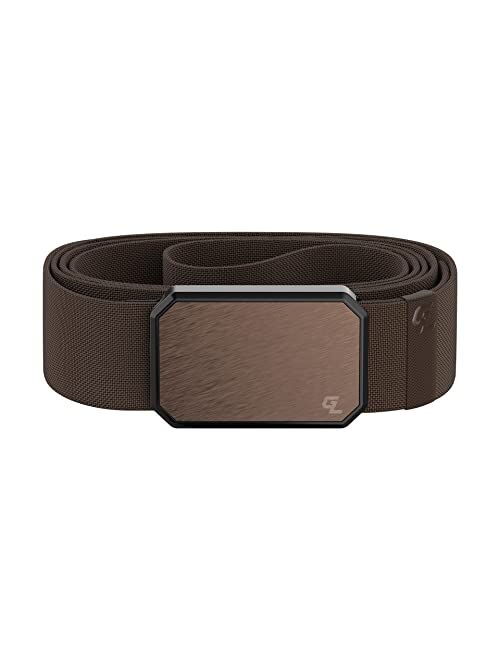 Groove Life Groove Belt by Groove Life - Men's Stretch Nylon Belt with Magnetic Aluminum Buckle, Lifetime Coverage