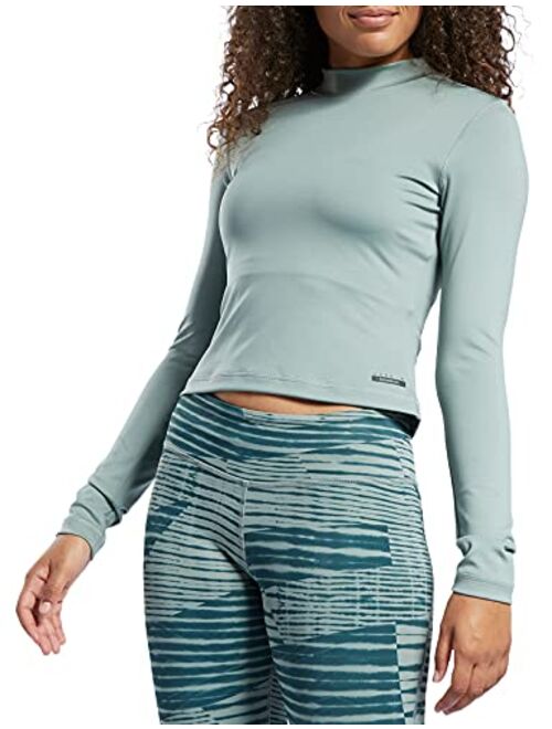 Core 10 Women's High-Neck Sweat-Wicking Long-Sleeve Shirt