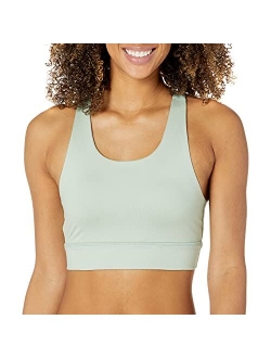 Women's All Day Comfort Built in Sports Bra Crop Top