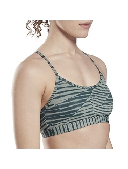 Women's Strappy Printed Light Support Sports Bra