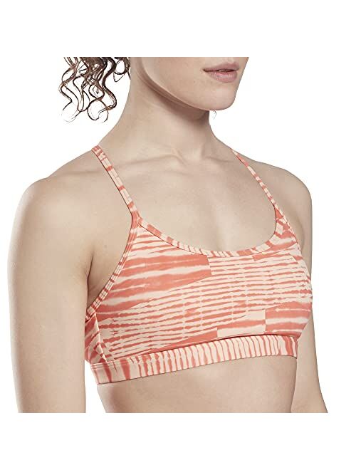 Core 10 Women's Strappy Printed Light Support Sports Bra