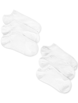 Women's 6 Pack Cotton No Show Socks