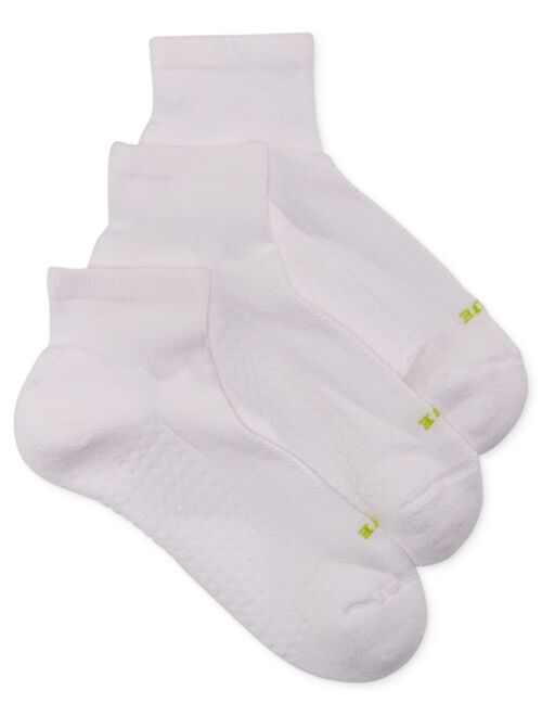 Hue Women's Air Cushion Quarter Top Socks 3 Pack