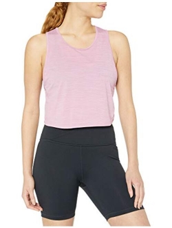 Women's (XS-3X) Jacquard Mesh Workout Cropped Tank