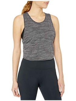 Women's (XS-3X) Jacquard Mesh Workout Cropped Tank